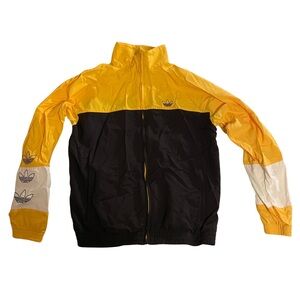 Adidas Black and Yellow Track Jacket